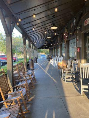 Love the rocking chairs on the front porch