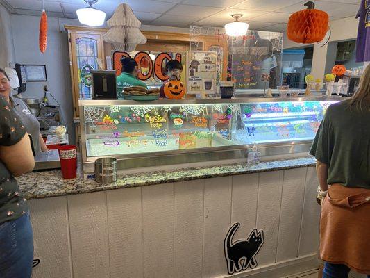 Ice cream counter