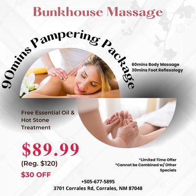 Bunkhouse Massage
 3701 Corrales Rd, Corrales, NM 87048
 Call us at 505-677-5895