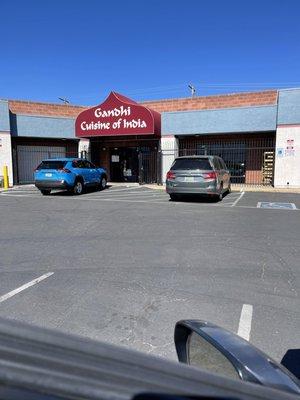 Front of the restaurant today.  Now seriously protected by iron fence from the ground to the roof.