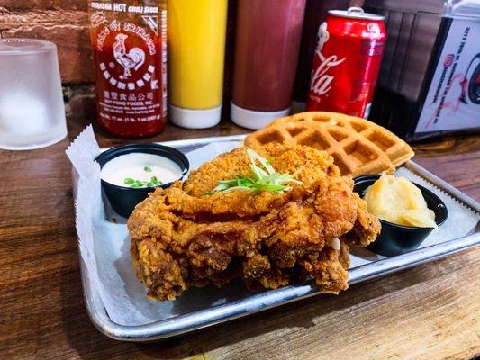 Chicken and Waffle Burger