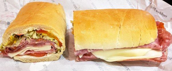 Spicy East coast Italian sub