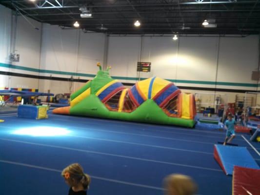 Bouncy obstacle course