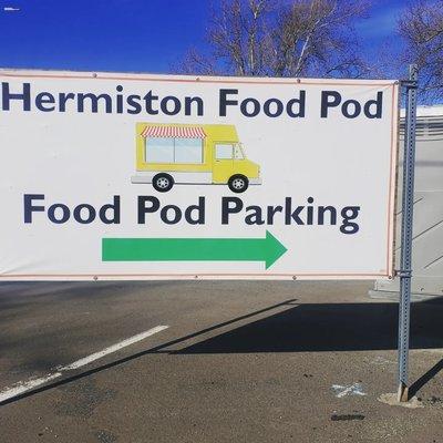 Hermiston Food Pod signage