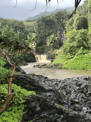 Seven Sacred Pools! Be safe if it  is raining!