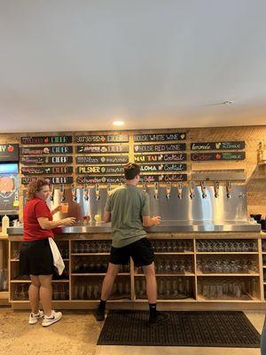 Cider menu & bar