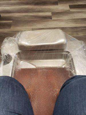 Gel  soak pedicure