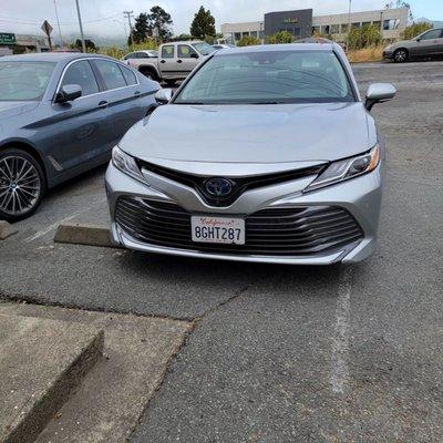 only four parking spots out front, and this guy takes two spots with their bad parking skills