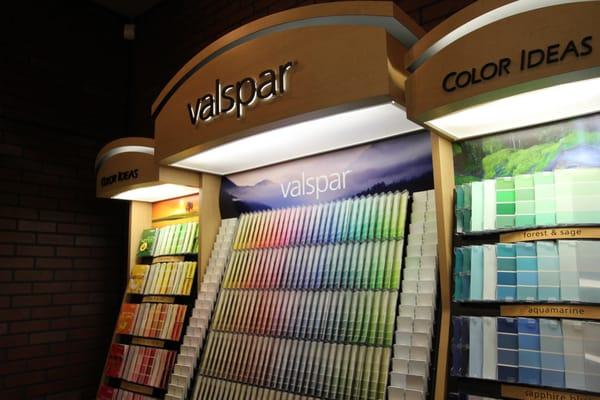 We carry the full line of Valspar paint