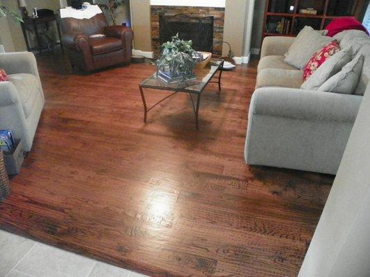 New naildown wood flooring