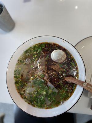 Signature Beef Noodle/Rice Noodle Soup w/ Century Egg