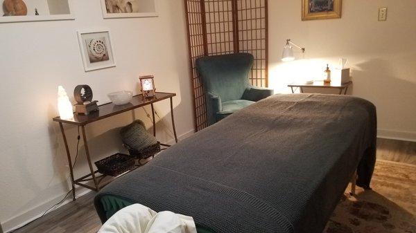 The treatment room.