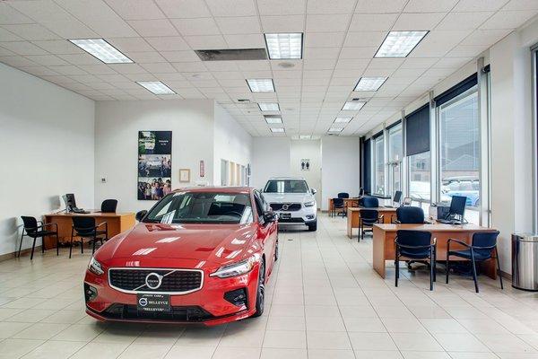 The showroom at Volvo Cars Bellevue