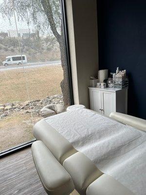 Treatment room is very relaxing