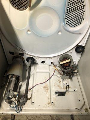 Dryer after cleaning/all hazards removed