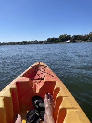 Enjoying lake LBJ