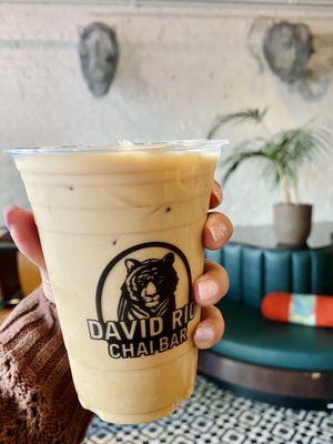 Iced Elephant Vanilla Chai (Soy Milk)