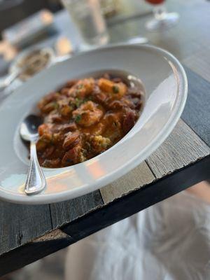 Shrimp and grits / not a great photo but I ate it too fast for a re-take