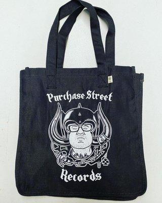 An example of a short run PSR record bag featuring awesome art by local artists