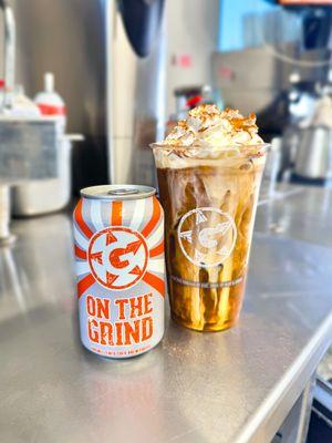 Our Pumpkin Pie Cold Brew is the perfect fall treat. Don't forget to ask for The Works!