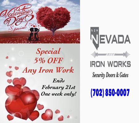 HAPPY VALENTINES DAY from Nevada Iron Works!