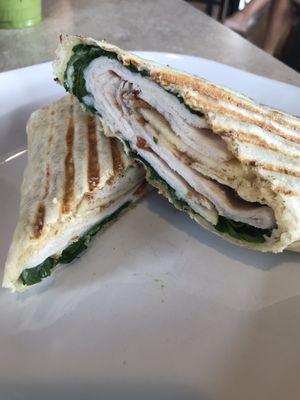 Harvest turkey melt on a wrap. Very good.