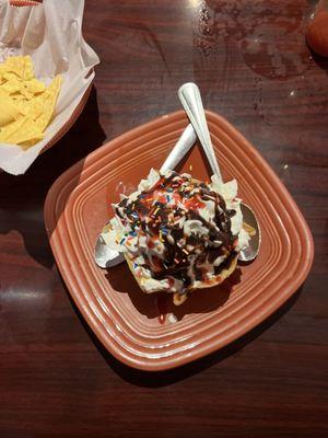 Deep fried icecream