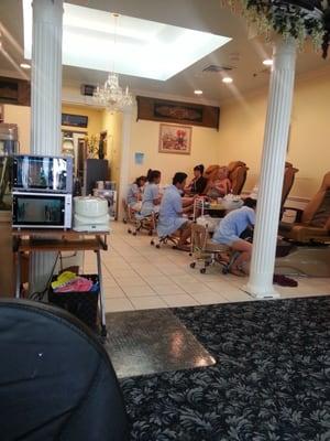 Pedicure area