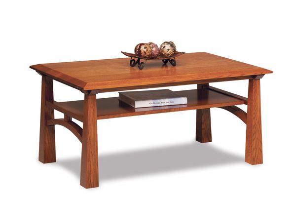 Artesia coffee table in cherry.