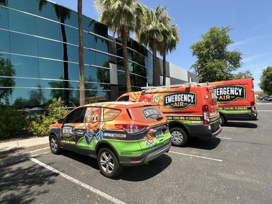 New additions to the fleet next to our new offices in chandler Arizona