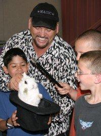 The children Get to pet the Bunny Rabbit, right after the "Magic in You" Enrichment Program.