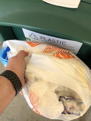 Be good to the planet and recycle all of your plastic bags. Publix takes more than just their own plastic bags.