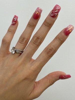 Marble nails by Tina