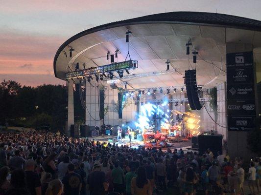 We provide full concert production capabilities:  audio, lighting, rigging, LED walls, and more