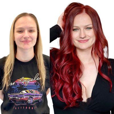 Before & After Extensions and Color