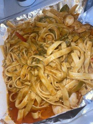 Seafood Pasta marinera en chipotle una DELICIA!