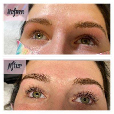 Lash Lift at Kinza's Brow Bar & Spa in Norman, OK: Transform your lashes into a stunning focal point with a lash lift at Kinz...