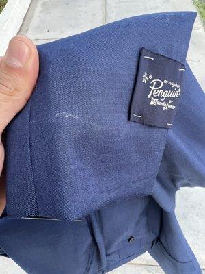 Damaged pants.