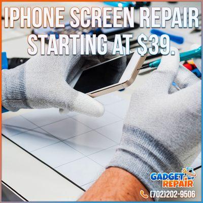 Don't wait to fix your iPhone, our iPhone screen repairs start at $39.