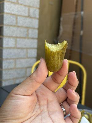 Yummy dill pickle.