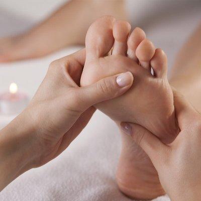 Continued foot active acupressure relief.