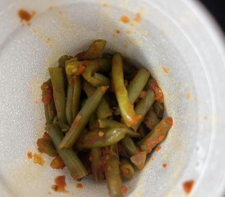 Takeaway side of Garlic Green Beans