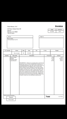 Fletch Barney's bill for $1735.00 for their wild goose chase where they came up with NOTHING but a BS conspiracy theory.