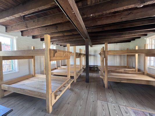 Enlisted men's bunks