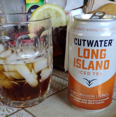 Cut Water Long Island Iced Tea, Top Shelf liquors.