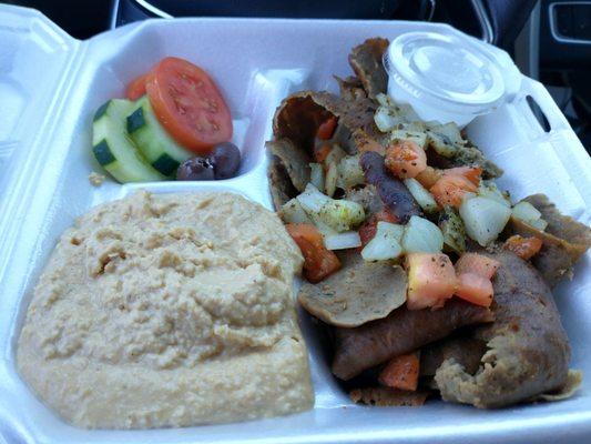 Gyro plate... The meat is flavored excellent