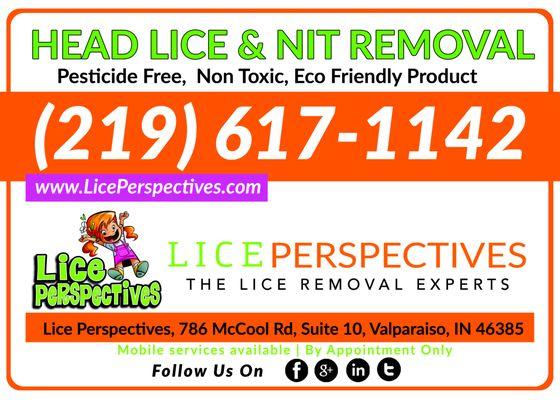 Lice Perspectives is proudly serving Northwest Indiana & Chicagoland.