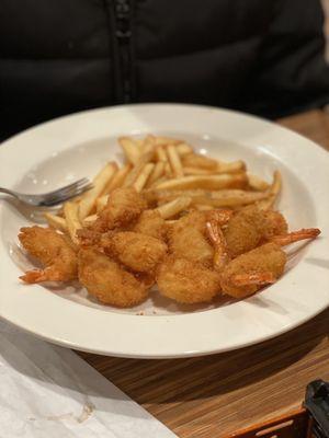 Fried Crispy Shrimp & Fries Platter