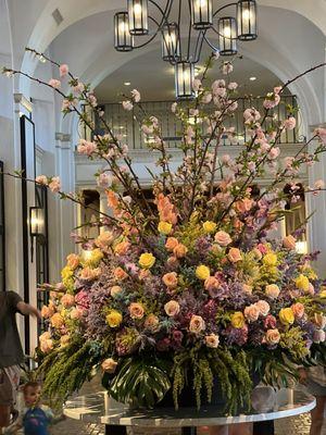 Beautiful flower arrangement changes weekly