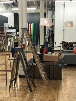 The studio space